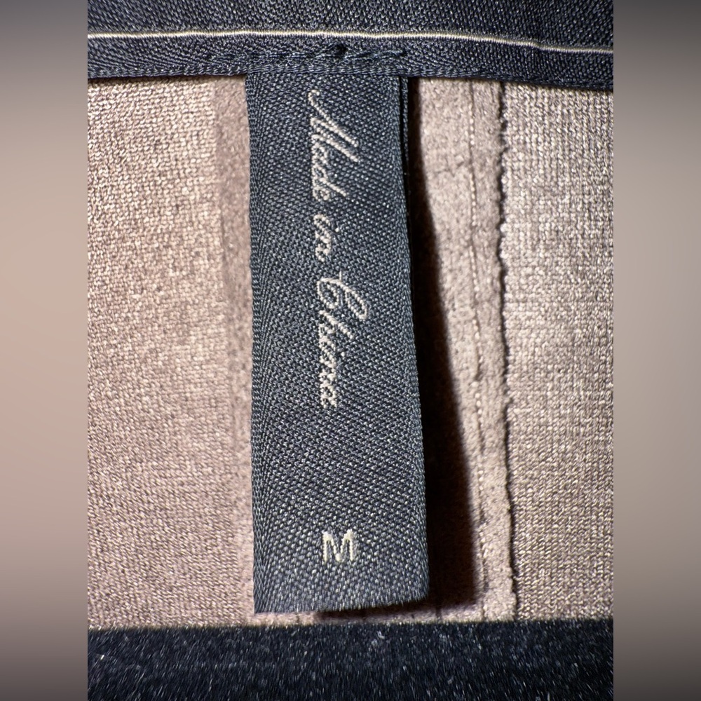 BCBGMaxAzria Mocha Faux Suede Waterfall Jacket | Drape Front | Cropped | Size M - Picture 4 of 9